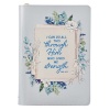 I Can Do All Things - Zipper Journal, Floral